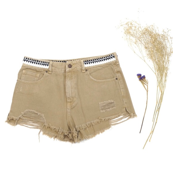Erin Wasson for PacSun Embroidered Shorts - Picture 1 of 9